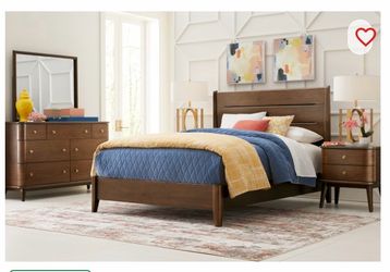 Devon Loft King Set - bed, mattress, dresser, and two nightstands included (original price ~ $2300)