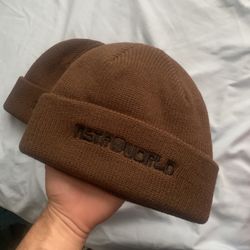 Travis Scott Astroword Beanie Brown (Brand New)