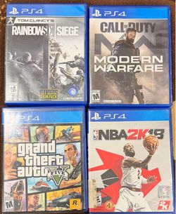 PS4 games - Perfect Condition $60 obo
