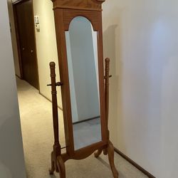 Vintage 90’s Floor Mirror Jewelry Case