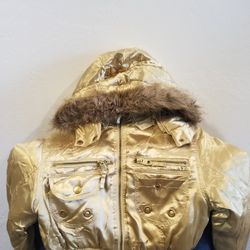 Gold Jacket /Removable Hoodie