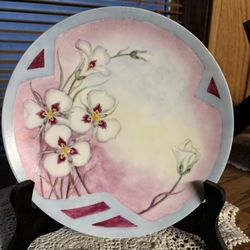 Antique Bavaria  J&C 8.25” decorative plate  Handpainted Early 1900’s