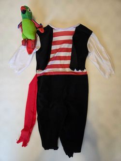 Kids Pirate Halloween Costume with Parrot