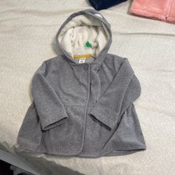Little Girls, Gray Jacket With Hoodie