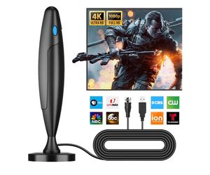 TV Antenna Indoor,Antenna for Smart TV for Long Range Reception and All Smart/Old TVs, HD Digital Antenna with Amplifier Signal Booster for Local Chan