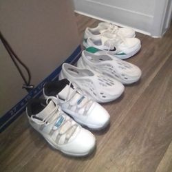 Foam Runners And Jordans 11 And Air Maxes 
