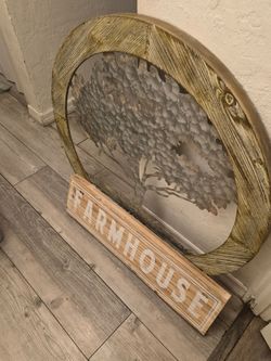 Tree of life picture & farmhouse decor