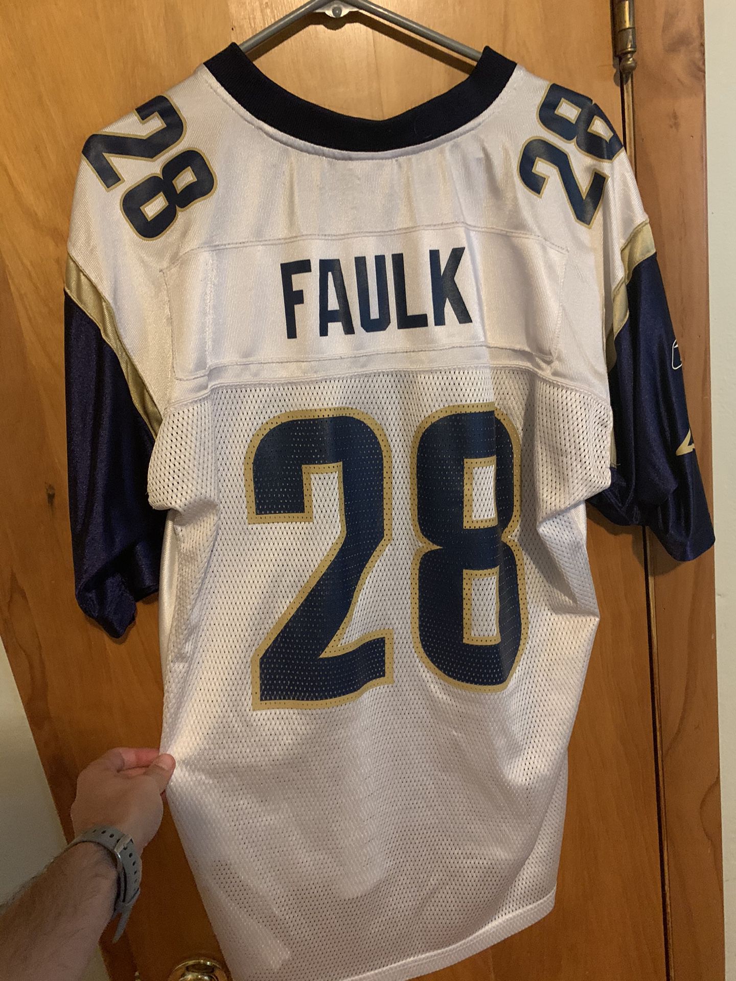 NFL Rams Marshal Faulk Jersey 
