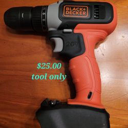 Drill 20v. New $25.00 Tool Only