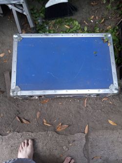 Blue Hard Shell, Road Case, Flight Case.. Anval cases