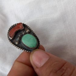 VITAGE RING  "" SOLID SILVER ""