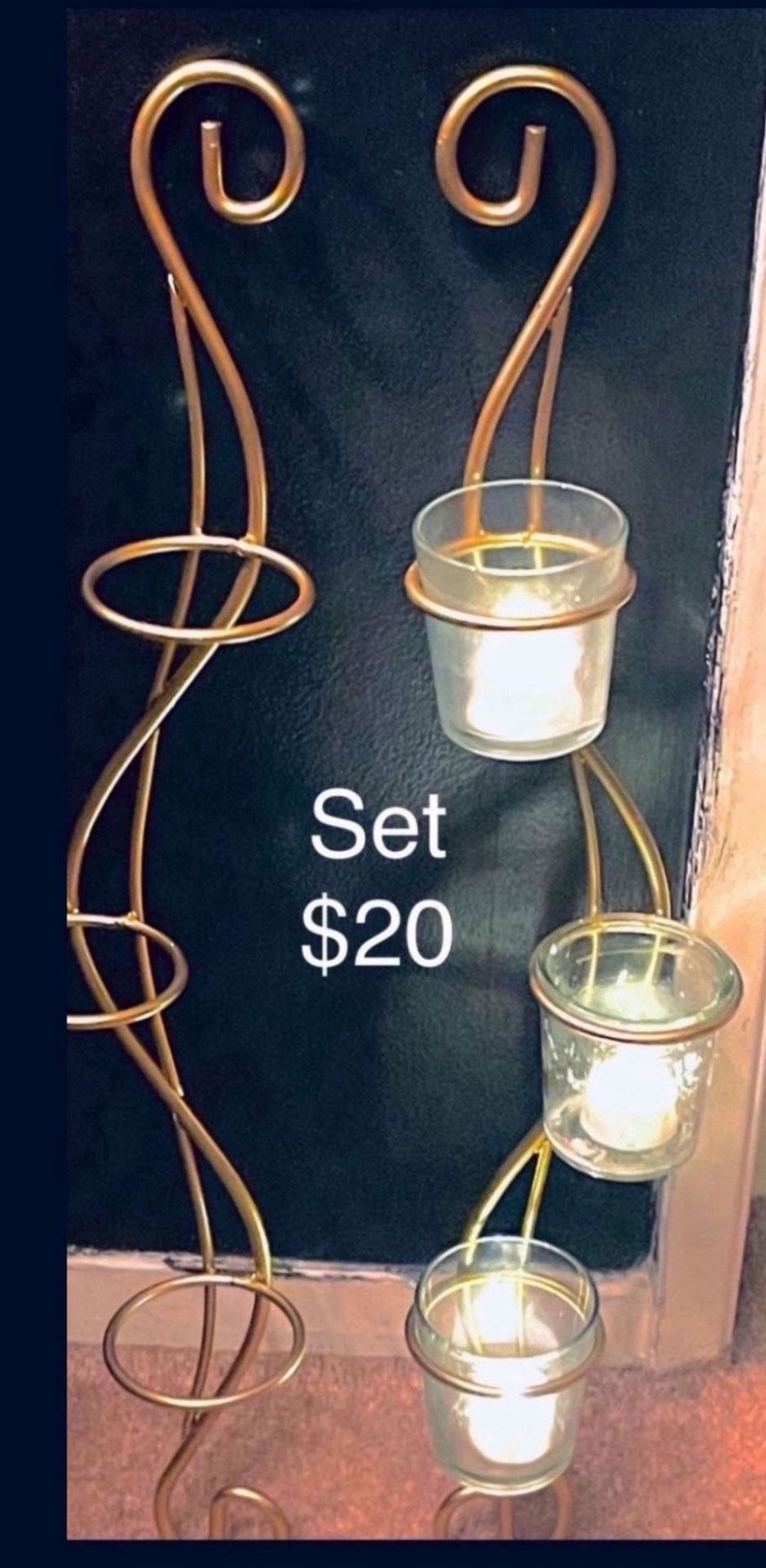 Wall Sconces Candle Holder Set