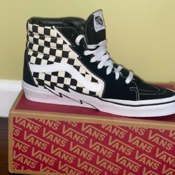 vans sk8 hi bolt checkerboard