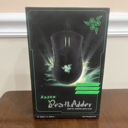 UNOPENED Razer DeathAdder Essential Wired Optical Gaming Mouse - Classic Black