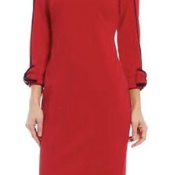 Calvin Klein. Red dress. Size 10. Perfect for Christmas dinner 