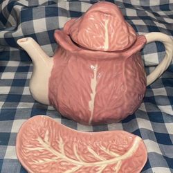 Pink Cabbage Teapot 