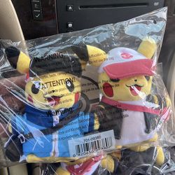 pokemon paired pikachu celebrations unova region plush set