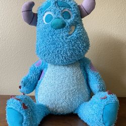 ✨ Like-New Disney Weighted Monsters Inc Sully Plush Stuffed Animal Toy w/Removable Beanbag Insert