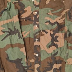 Ralph Lauren Camouflage Long Sleeve Shirt Mens Large Classic Fit