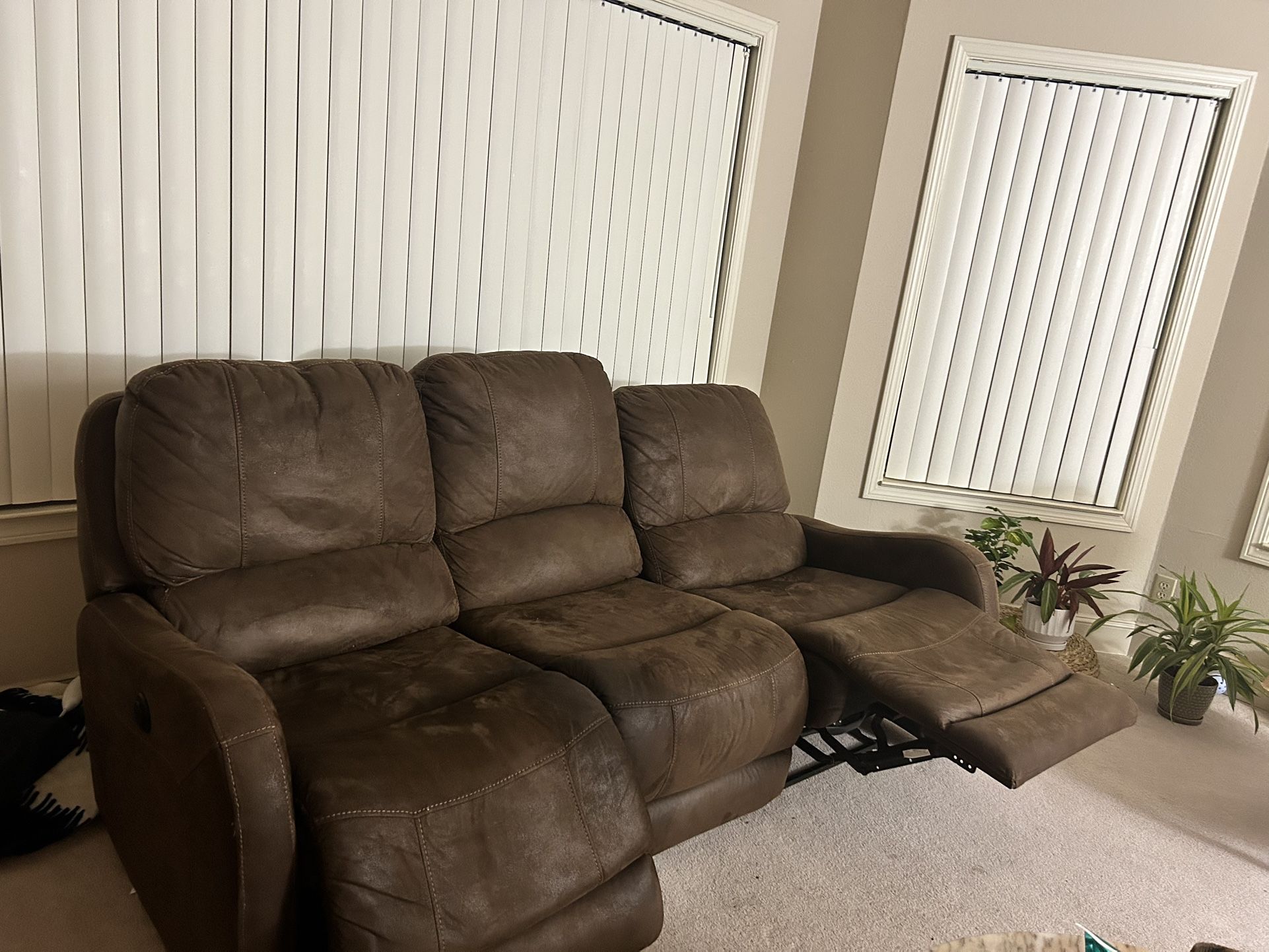 Recliner - Faux Leather From Living Spaces 