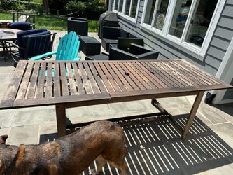 Free wood outdoor table