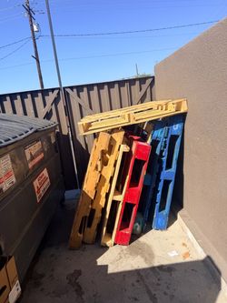 Lot of Used Wooden Pallets