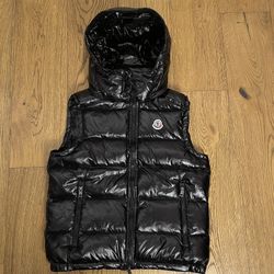 Moncler Black Puffer Vest Size S