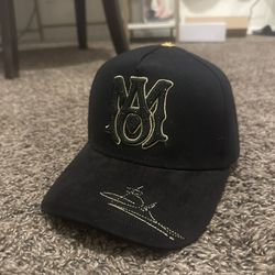 Black and Gold new era amiri hat
