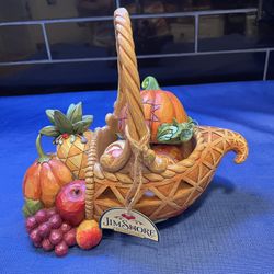 Vintage And Stunning, Jim Shore Heartwood Creek Cornucopia 