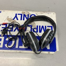 Wired Black Gaming Headphones 