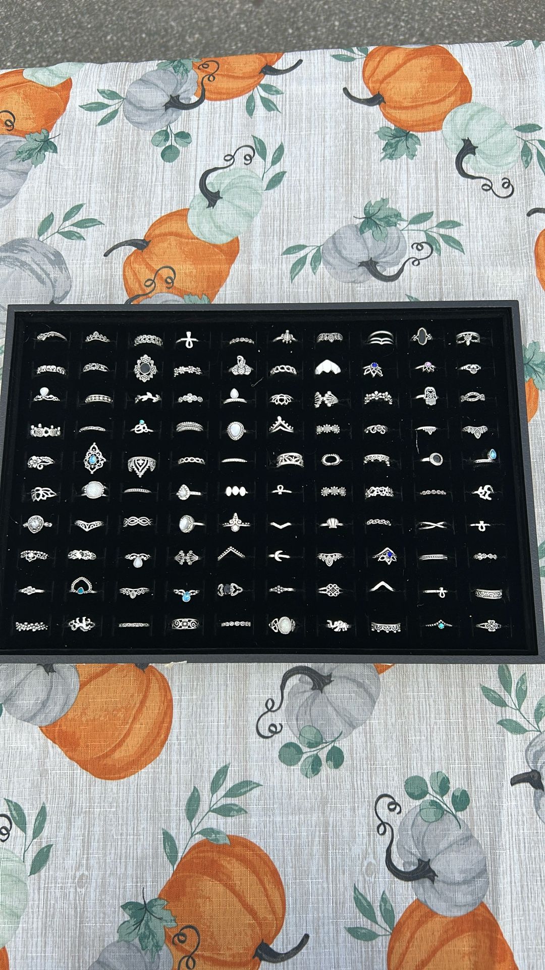Faux Silver Rings 