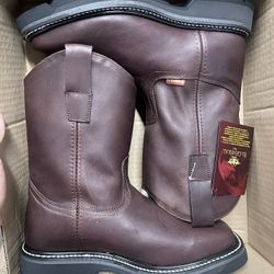 El General Work Boots Size 6-12 Original Leather Rodeo Boots Square Toe Black Color - El  main image 2