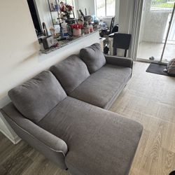 Gray Pull Out Couch