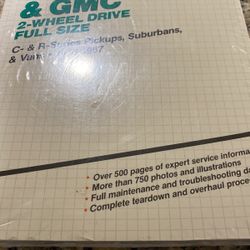 Clymer 1(contact info removed) Chevy & GMC  Shop Manual 