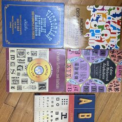 Lettering Alphabet Drawing Books Lot