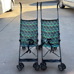 Two Gently Used Cosco Strollers 