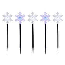 Member's Mark 5ct Snowflake Pathway LED Lights, 9' Lighted Length $19.99
