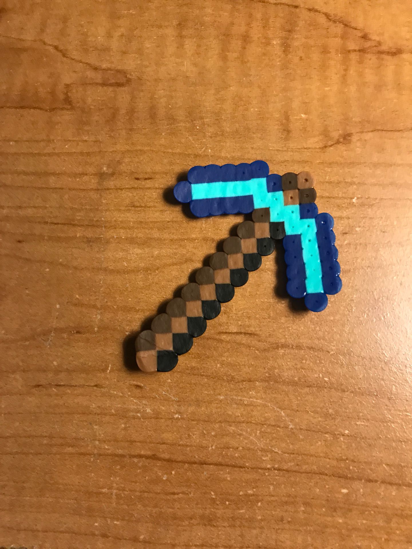 Perler Bead Minecraft Diamond pickaxe