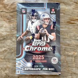 TOPPS CHROME FOOTBALL 2025 HOBBY BOX SEALED