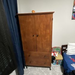 Sturdy Wooden Tv Stand And Chest Dresser