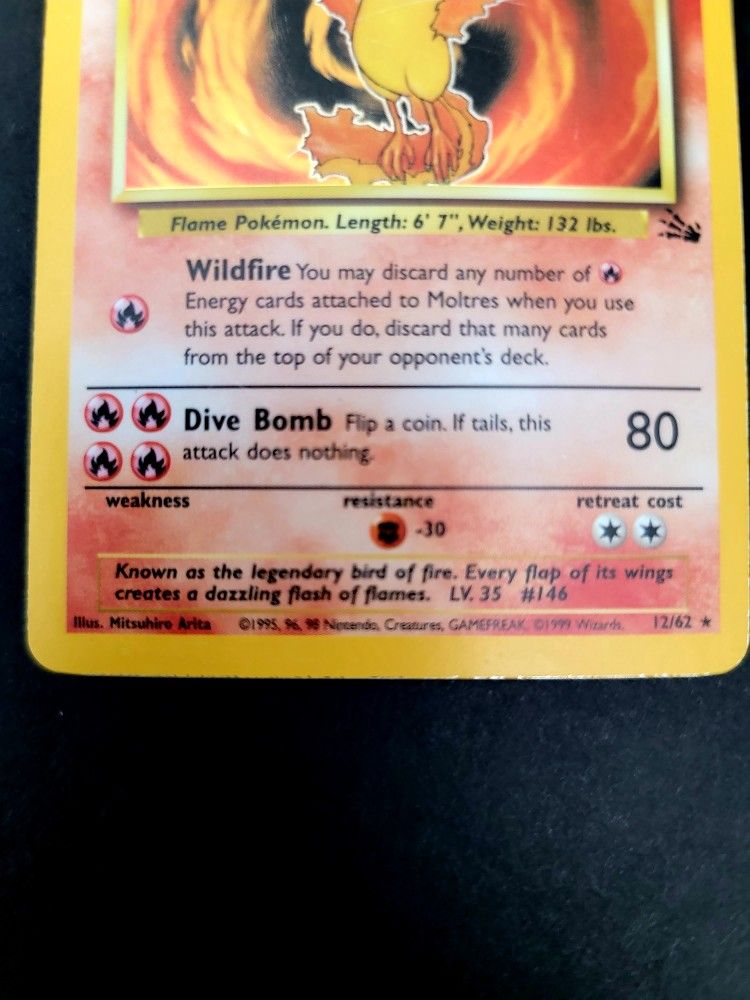 First Edition Moltres Pokemon Card for Sale in Alvarado, TX - OfferUp