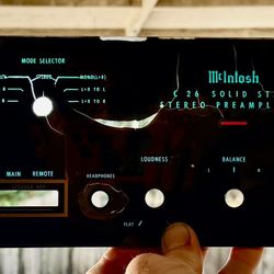 McIntosh C26 Preamp Glass Faceplate - No cracks but needs refinishing 