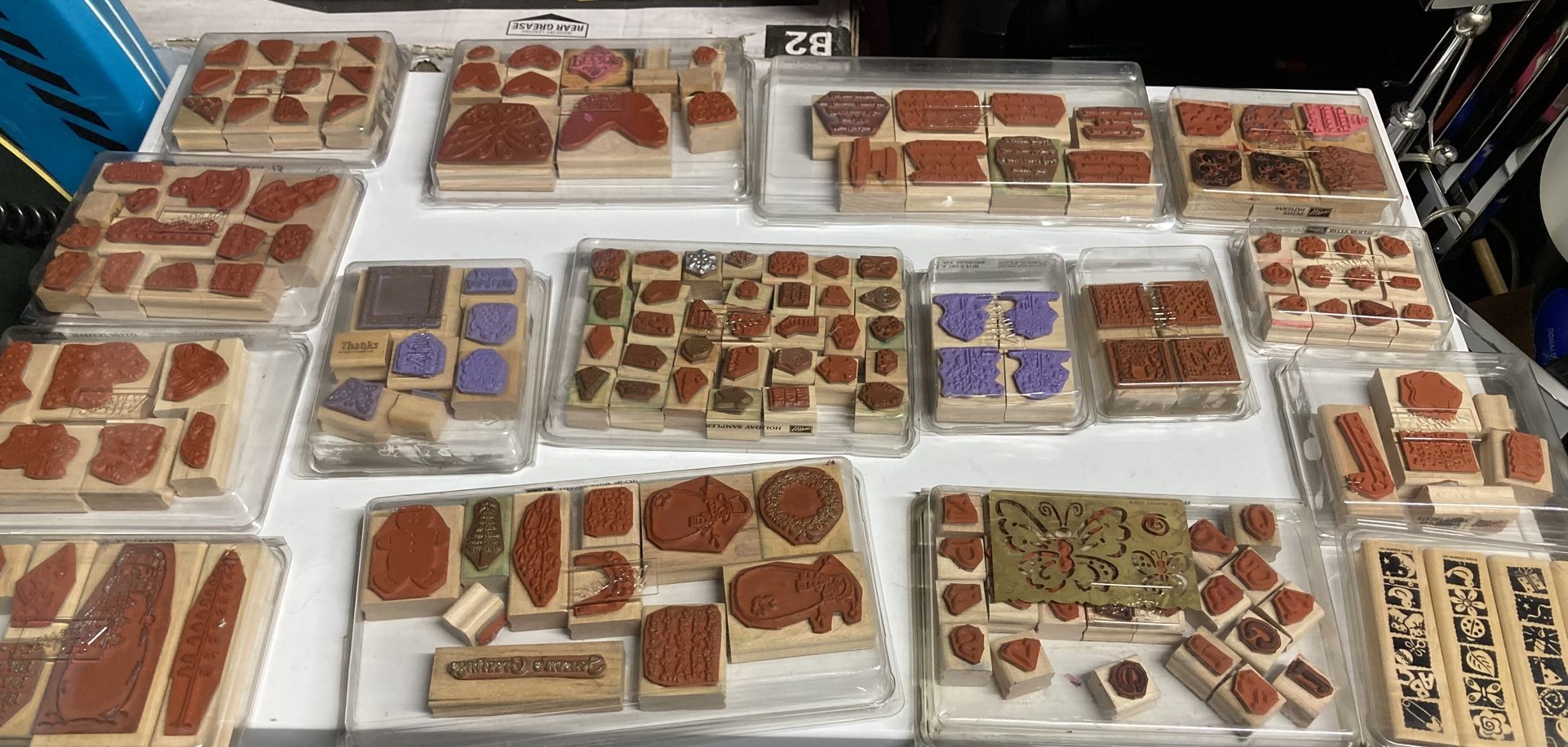 Rubber Stamps. Christmas Stamps .