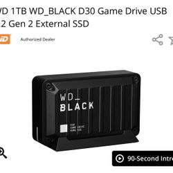 Western digital D30 PS5 PC External SSD Drive