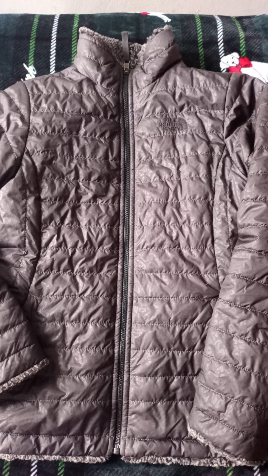 Womens Gray Reversible Coat