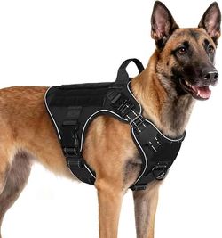 Tactical Dog Harness Size large Hiking Training Black