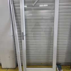 White Storm Screen Door