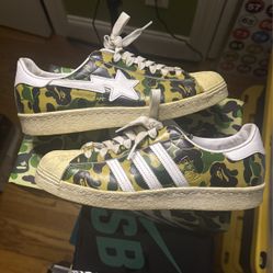 adidas bapesta sz 9.5 men bape supreme balenciaga nike
