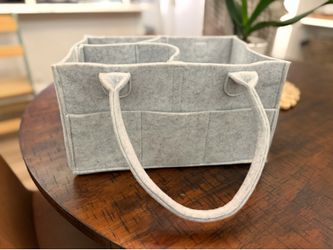 Felt diaper caddy