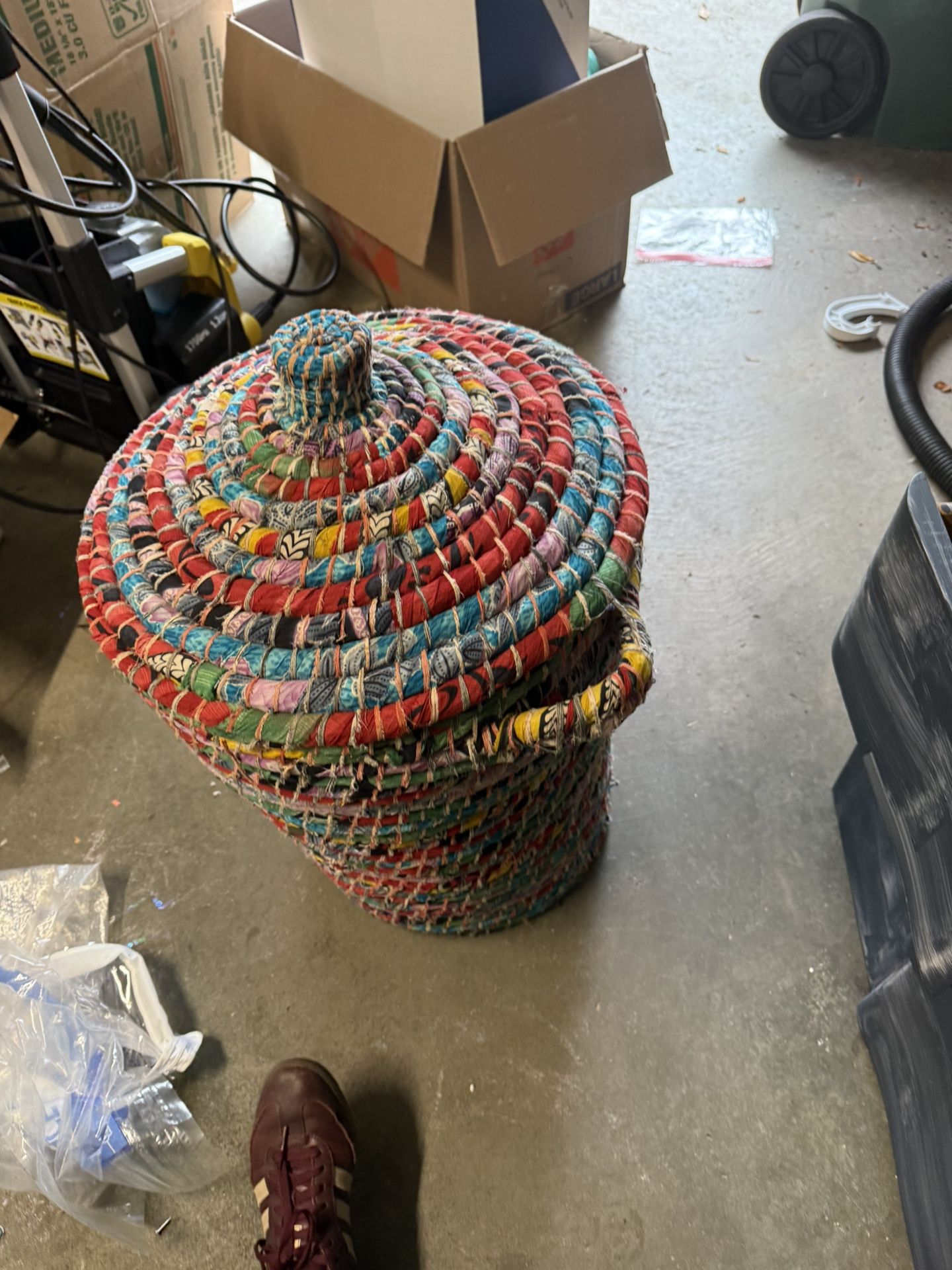 Brightly Colored Hamper